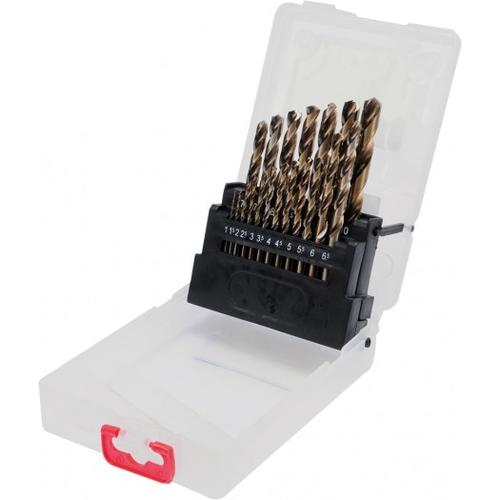 Set burghie metal Yato YT-41604, 1-10mm, Cobalt, 19 buc