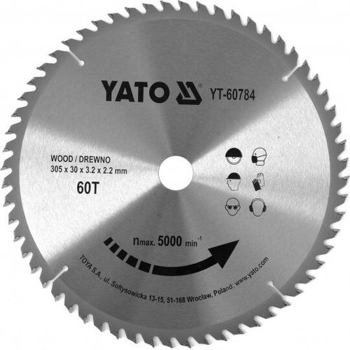 Disc circular pentru lemn Yato YT-60784, 305X60TX30mm