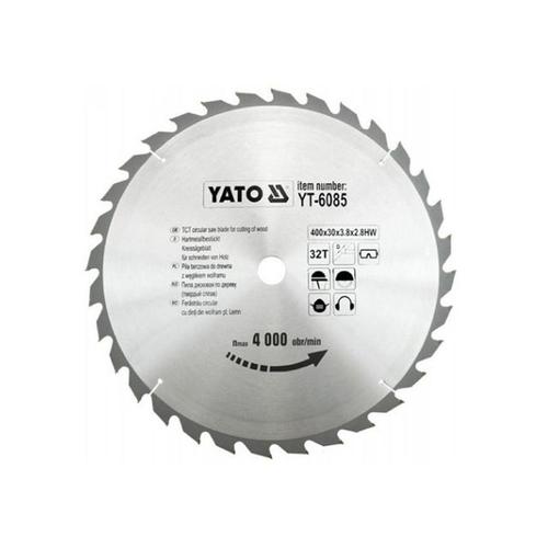 Disc fierastrau circular Yato YT-6085 pentru lemn 400 x 30 x 2,8 mm 32T