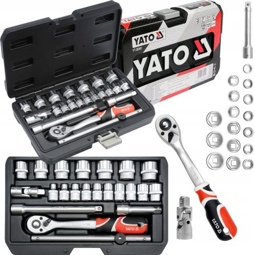 Set unelte 3/8inch 22 piese, YATO YT-38561, CrV, cu cutie