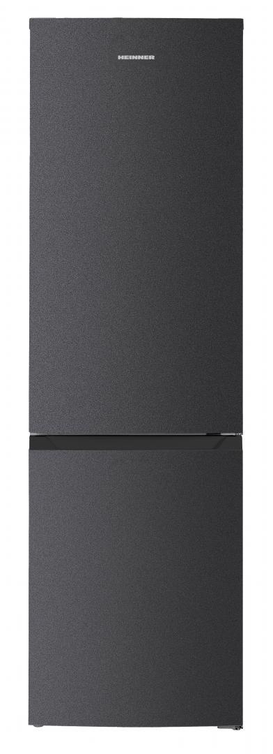 Combina frigorifica HEINNER HCNF-HM293INVDGD, 293 L, Total No Frost, Clasa D, Lumina LED, H 186 cm (Gri antracit)