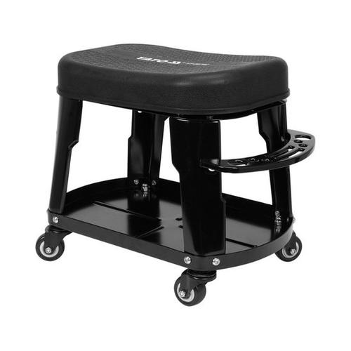 Scaun atelier, Yato YT-08792, Otel, Capacitate incarcare 140 kg, 360 x 260 mm, Negru