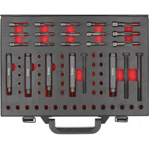 Set reparare filete bujii Yato YT-17711, inox, Negru