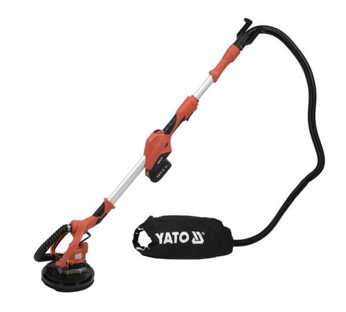 Slefuitor de gips Yato YT-82360, 18V, 215 mm, cu sistem de aspiratie, 110-165 cm, 6 discuri abrazive