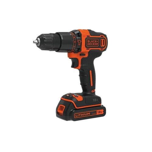 Masina de gaurit si insurubat cu percutie 18V 2 viteze cu 2 acumulatori 2.0Ah Black+Decker BDCHD18KB2-QW