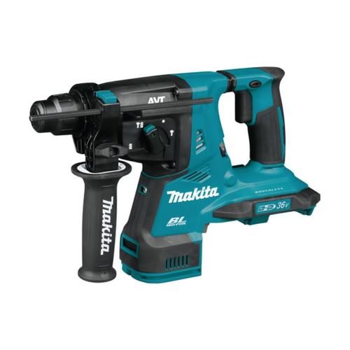 Ciocan rotopercutor fara fir SDS-Plus DHR280ZJ, MAKITA, 2x18V, Fara incarcator si acumulator, Albastru