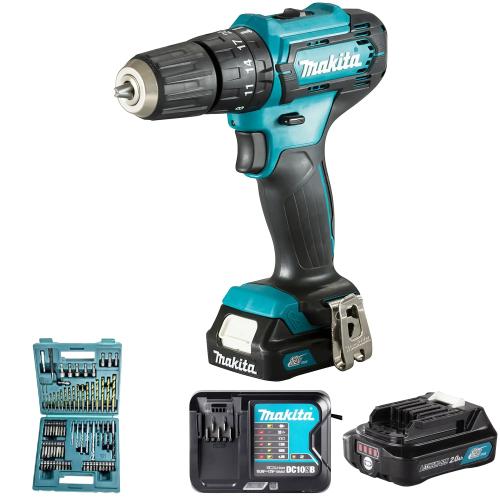 Masina de gaurit cu percutie Makita HP333DSAX1, 12V, 2Ah, 30Nm