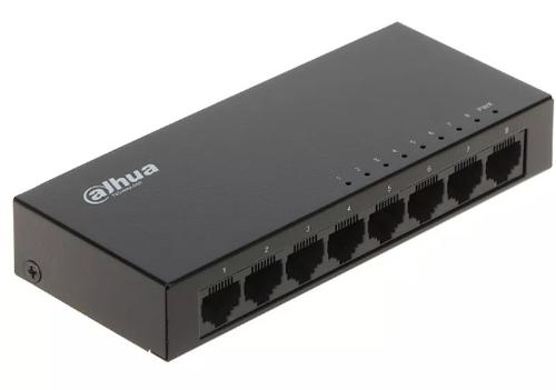 Switch cu 8 porturi Dahua Eco Series PFS3008-8GT-V2, 2K, 16 Gbps, fara management