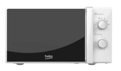 Cuptor cu microunde Beko MOC20100WFB, 700 W, 20 L, 6 trepte putere, Functie dezghetare (Alb)