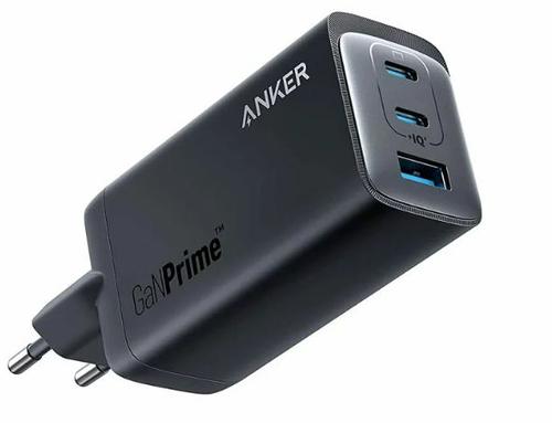 Incarcator retea Anker 737 GaNPrime, 120W, USB-C, USB-A, PowerIQ 4.0 (Negru)