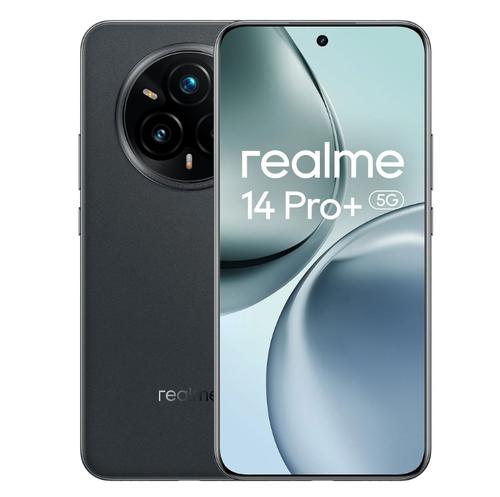 Telefon Mobil Realme 14 Pro+, Procesor Qualcomm SM7635 Snapdragon 7s Gen 3 Octa-Core, OLED 6.83inch, 12GB RAM, 512GB Flash, Camera Tripla 50 + 50 + 8 MP, Wi-Fi, 5G, Dual SIM, Android (Gri)