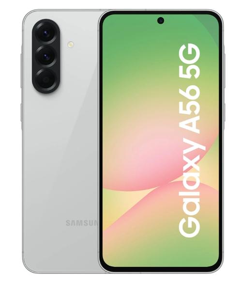 Telefon Mobil Samsung Galaxy A56, Procesor Exynos 1580 Octa-Core, Super AMOLED touchscreen 6.7inch, 8GB RAM, 256GB Flash, Camera Tripla 50+12+5MP, Wi-Fi, 5G, Dual Sim, Android (Gri deschis)