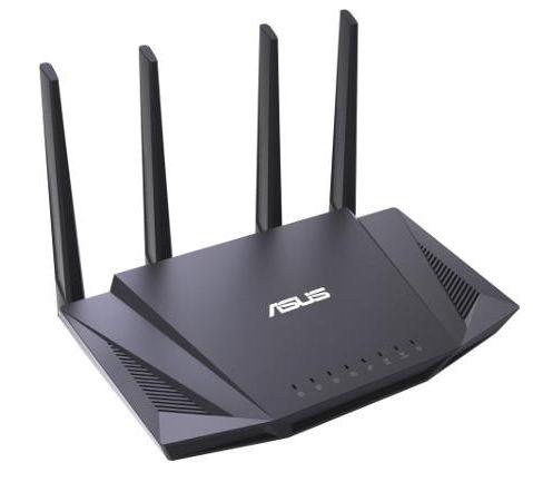 Router Wireless ASUS RT-AX58U, Gigabit, Dual Band, 3000 Mbps, 4 Antene externe (Negru)