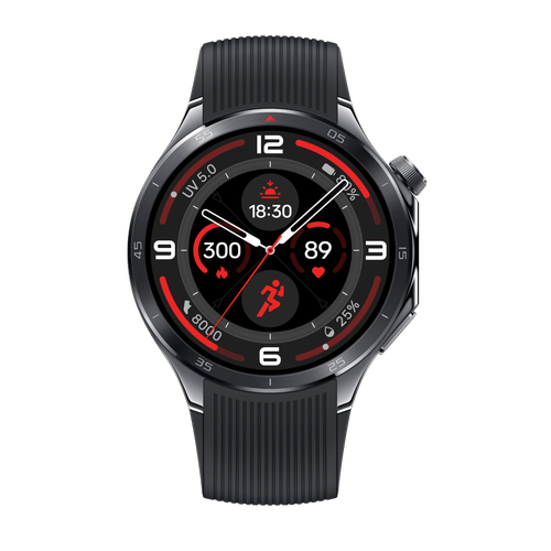 Smartwatch OnePlus Watch 3, Ecran LTPO AMOLED 1.5inch, Procesor Snapdragon W5, 32GB Flash, Bluetooth, NFC, Wi-Fi, IP68 5 ATM, Wear OS (Negru)