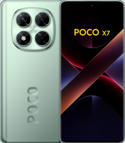 Telefon Mobil Poco X7, Procesor Octa-Core Mediatek Dimensity 7300 Ultra, AMOLED touchscreen 6.67inch, 12GB RAM, 512GB Flash, Camera Tripla 50+8+2MP, Wi-Fi, 5G, Dual Sim, Android (Verde)