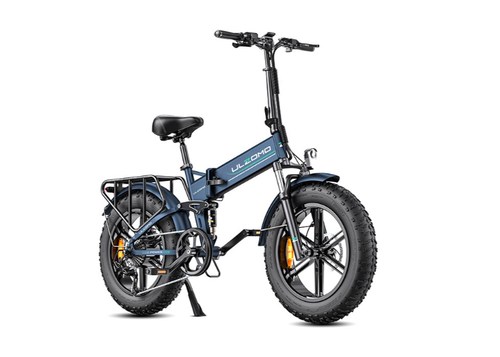 Bicicleta electrica pliabila Ulzomo Dunes 20 E-bike, 750W, 48V 16Ah, autonomie 120km, viteza maxima 40km/h, roti 20'' (Albastru)