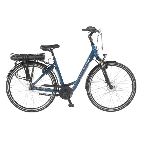 Bicicleta Electrica Corwin 28122, roti 28 Inch, cadru 490mm, motor 250 W, 7 viteze, Albastru