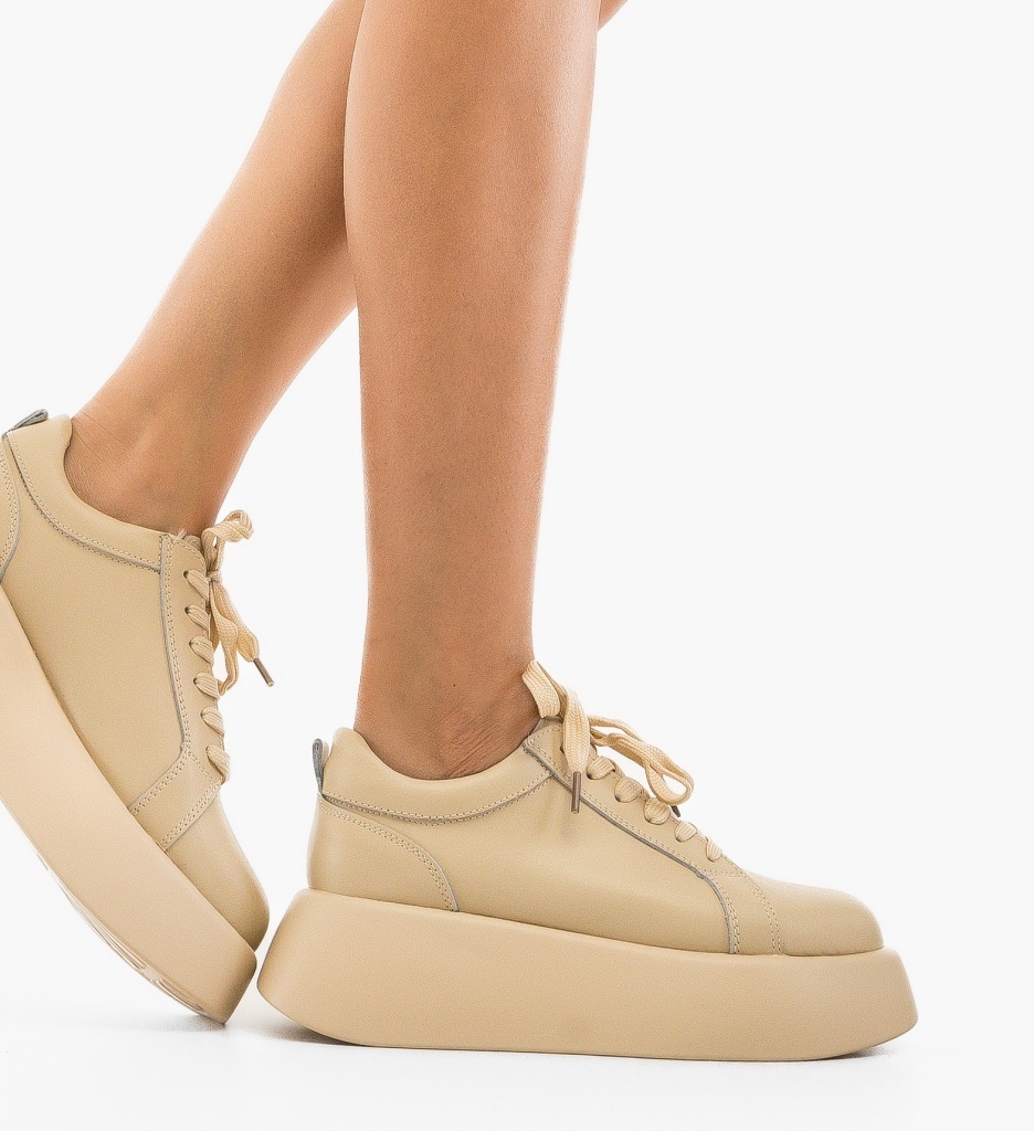 Sneakers dama Silona Bej
