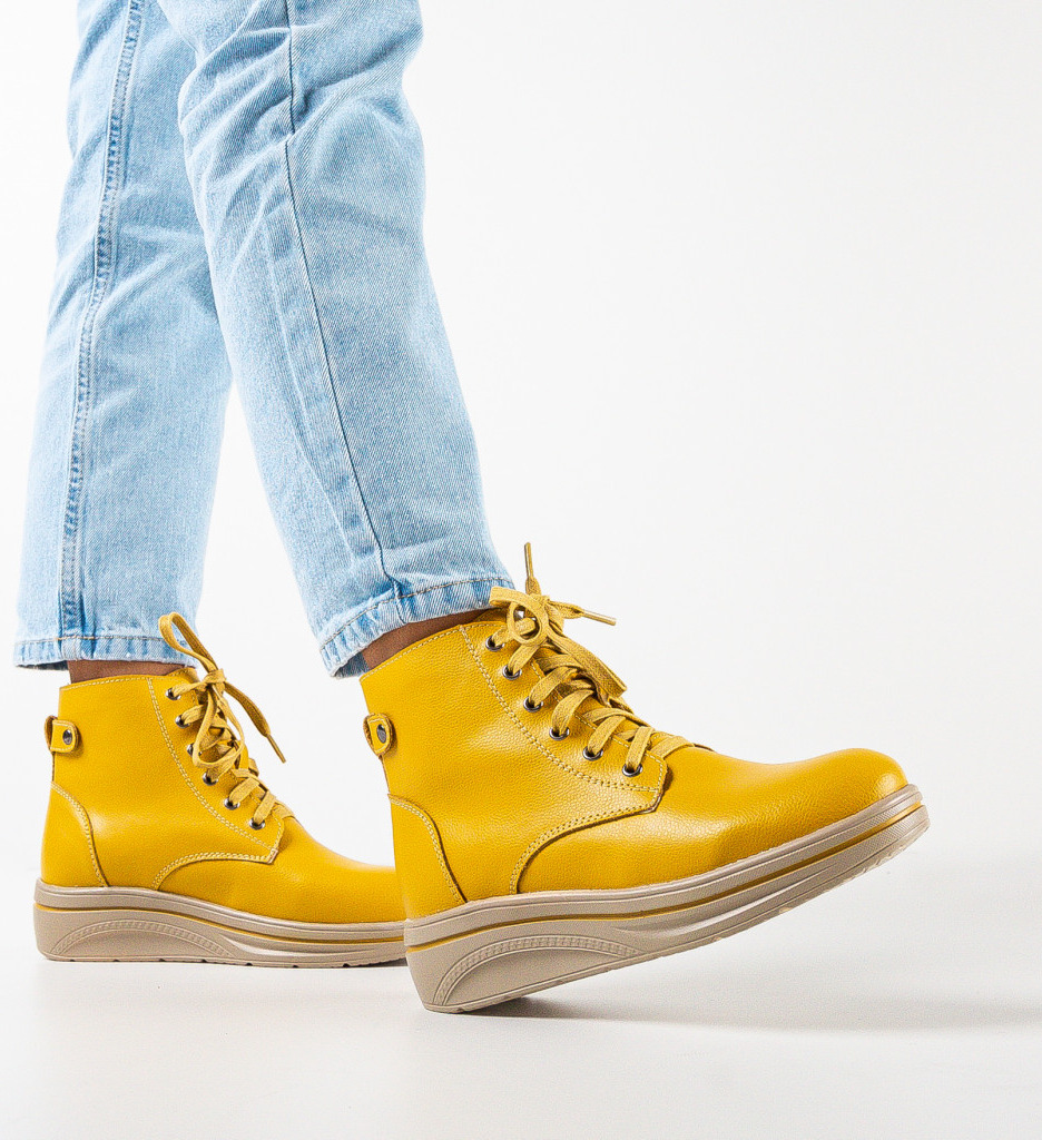 Pantofi Casual Lakiob Galbeni