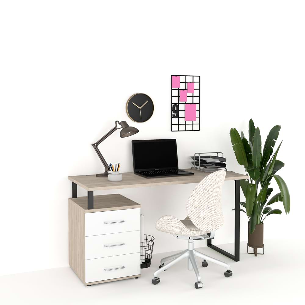 Birou calculator STUDIO 140cm cu 3 sertare