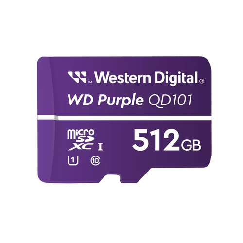Card de memorie Western Digital WDD512G1P0C Purple Ultra Endurance, 512GB, MicroSDXC, Clasa 10, UHS-I U1