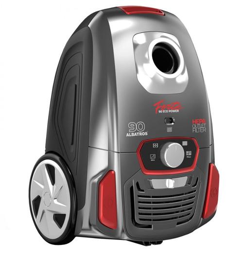 Aspirator cu sac Albatros FORTE 90 ECO, 900 W, 3 L, Putere aspirare 200 W, Filtru HEPA (Rosu/Gri)