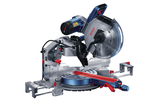 Fierastrau circular stationar Bosch Professional GCM 12 GDL, 2000 W, 305 mm diametru panza, 3800 RPM + locas hexagonal interior + 1 panza de ferastrau circular Expert for Wood + placa intermediara + bucsa elastica