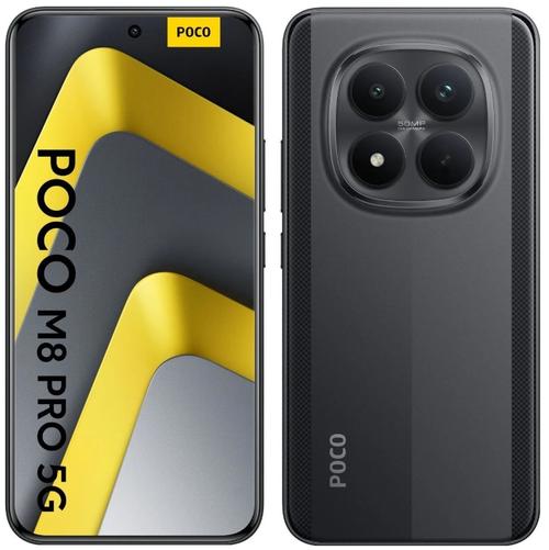 Telefon Mobil Poco M8 Pro, Procesor Qualcomm SM7635-AC Snapdragon 7s Gen 4, Octa-Core, Ecran AMOLED 6.83inch, 12GB RAM, 512GB Flash, Camera Duala 50 + 8 MP, 5G, Wi-Fi, Dual SIM, Android (Negru)