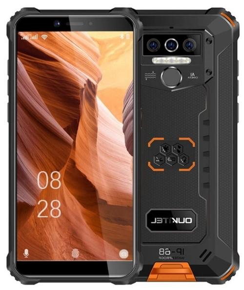 Telefon mobil Oukitel WP5, Procesor MediaTek Helio A22 Quad-Core, IPS Capacitiv touchscreen 5.5inch, 4GB RAM, 32GB Flash, Camera Tripla 13+2+2MP, 4G, Wi-Fi, Dual SIM, Android (Negru/Portocaliu)
