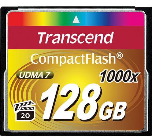 Card memorie Transcend  TS128GCF1000, 128GB, Compact Flash 1000x