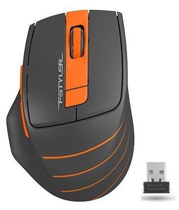 Mouse Wireless A4Tech Fstyler FG30 (Negru/Portocaliu)