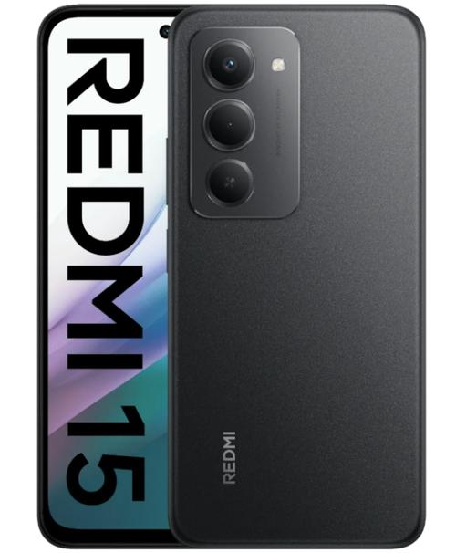 Telefon Mobil Xiaomi Redmi 15 4G, Procesor Qualcomm SM6225 Snapdragon 685 Octa-Core, IPS LCD 6.9inch, 6GB RAM, 128GB Flash, Camera Duala 50 MP, Wi-Fi, 4G, Dual Sim, Android (Negru)