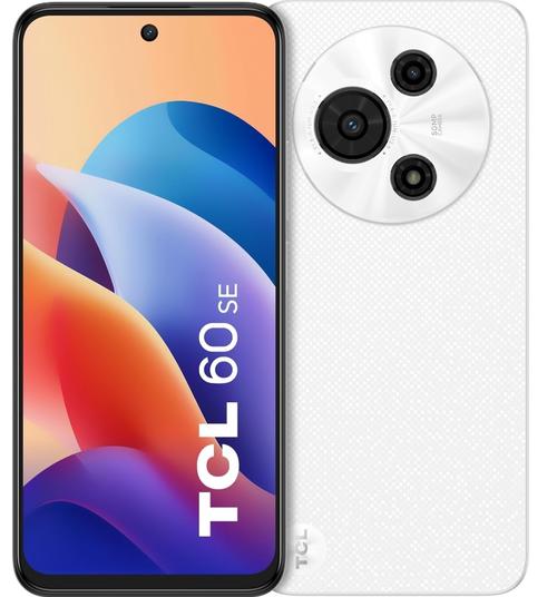 Telefon Mobil TCL 60 SE, Procesor Mediatek Helio G81 Octa-Core, IPS LCD Capacitive Touchscreen 6.7inch, 8GB RAM, 512GB Flash, Camera 50 MP, Wi-Fi, 4G, Dual Sim, Android (Alb)