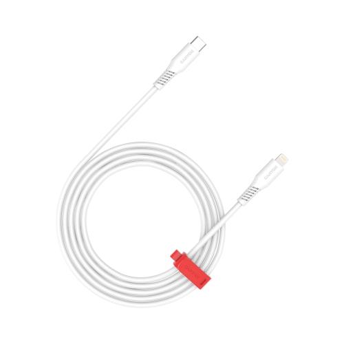 Cablu de date CANYON CLN30SC, USB-C - Lightning, 30W, 1.2m, Alb