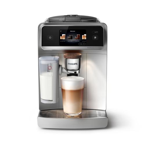 Espressor automat Philips Cafe Aromis Seria 8000 EP8757/20, 1500 W, Rezervor apa 1.9 l, 15 bar, Rasnita incorporata, 50+ tipuri de cafele, sistem LatteGo Pro, aroma seal, aplicatie HomeID (Argintiu)