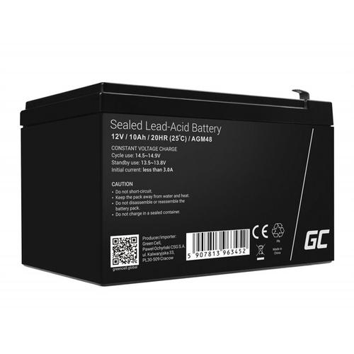 Acumulator stationar 12V 10Ah F1 AGM Green Cell AGM48