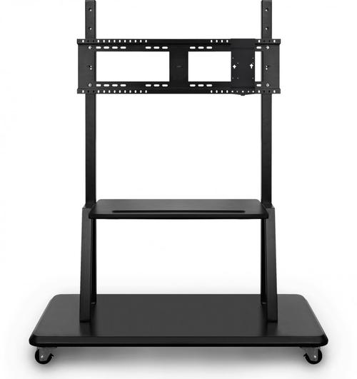 Stand mobil Viewsonic Trolley VB-STND-001-2C pentru table interactive, 55inch - 98inch, max 150 kg (Negru)