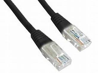 Cablu UTP Gembird PP12-1M/BK, Patchcord, CAT.5e, 1m (Negru)