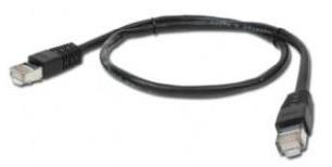 Cablu FTP Gembird PP22-1M/BK, Patchcord, CAT.5e, 1m (Negru)