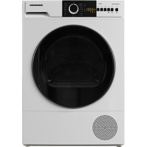 Uscator de rufe Heinner HHPD-V10T2CHA++, Pompa de caldura, 10 kg, 15 programe, Clasa E, Display LED, Lumina cuva, Indicator curatare filtru scame, Blocare acces copii, Alb
