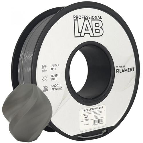 Filament 3D Proffesional Lab, Diamentru 1.75mm, Greutate: 1KG, Culoare: Gri, Material: PLA, Temperatura: 180-240c