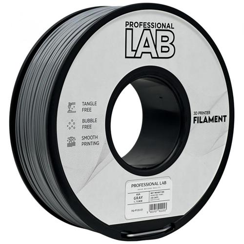 Filament 3D Proffesional Lab, Diamentru 1.75mm, Greutate: 1KG, Culoare: Gri, Material: ASA, Temperatura: 220-250c