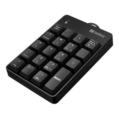 Tastatura numerica Sandberg 630-08, USB (Negru)