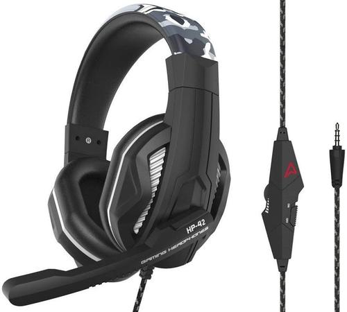 Casti Gaming Steel Play HP42 Ice Camo, Cu fir, Microfon (Camuflaj)