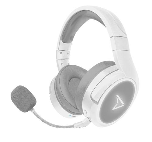 Casti Gaming Steel Play Impulse, Microfon detasabil, Cu fir si Bluetooth (Alb)