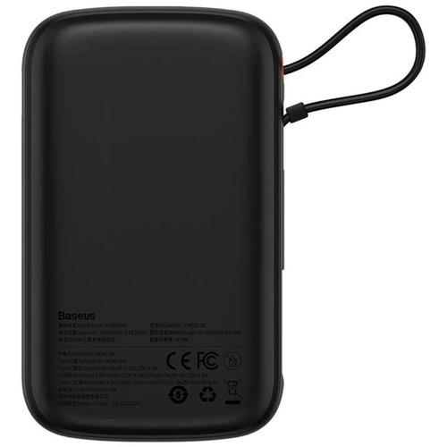 Acumulator extern Baseus Q Pow Digital Display Incarcare Rapida PPQD060101, QC/PD, 10000mAh, 22.5W, cablu integrat Type-C (Negru)