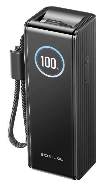 Baterie externa EcoFlow RAPID EF-RAPID25K100W-B-EU, 25000 mAh, 170W, cabluri incorporate de 100W (Negru)