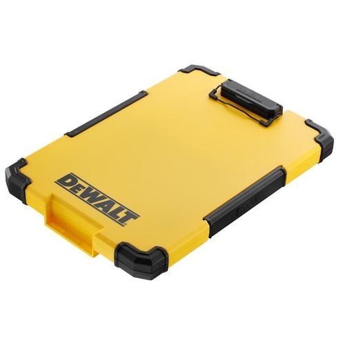 Suport tip clipboard cu compartiment depozitare DeWALT DWST82732-1, 285 x 35 x 413 mm, Negru/Galben