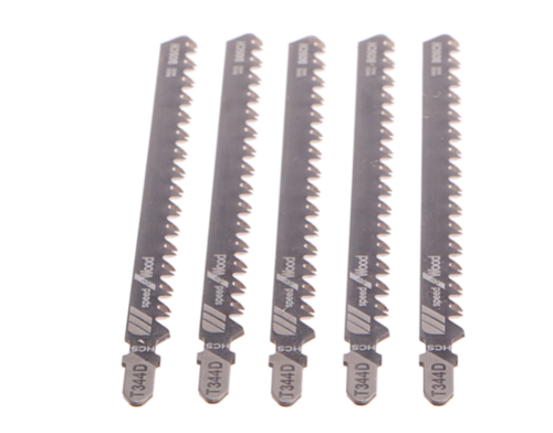 Set 5 panze ferastrau sabie Bosch T344D, HCS, Speed for Wood 100 mm