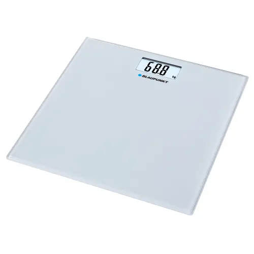 Cantar de baie Blaupunkt BSP301, digital, 150 kg, platforma de sticla, 2 x AAA, Gri